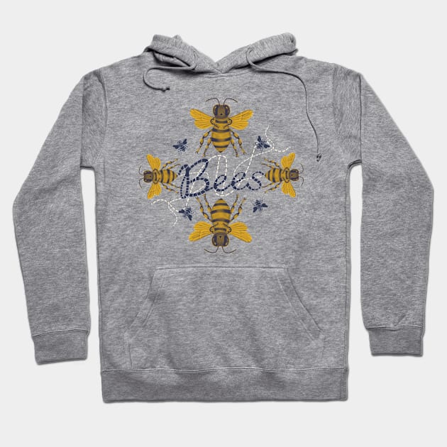 The Honey Bees Hoodie by KateVanFloof